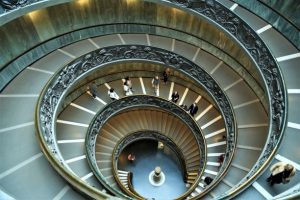 round stairs vatican